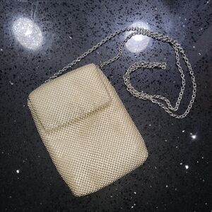 Jessica McClintock Gold Beaded Crossbody